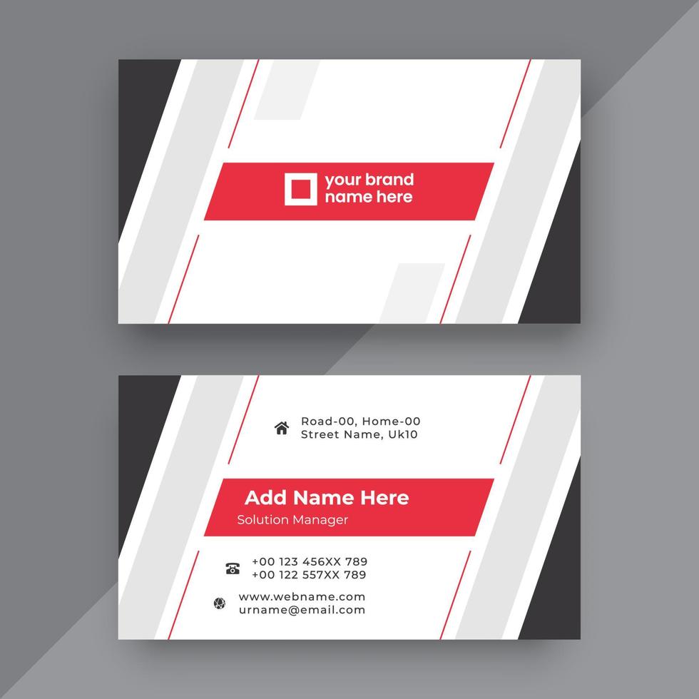 Modern business card design template vector