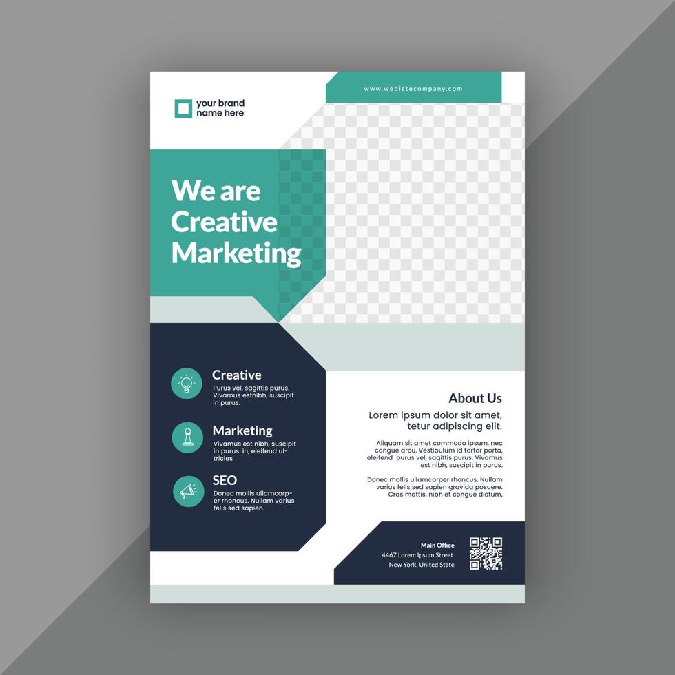 Business flyer and brochure design template vector