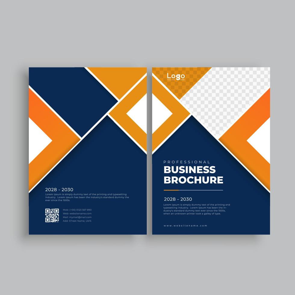 Business brochure design template vector