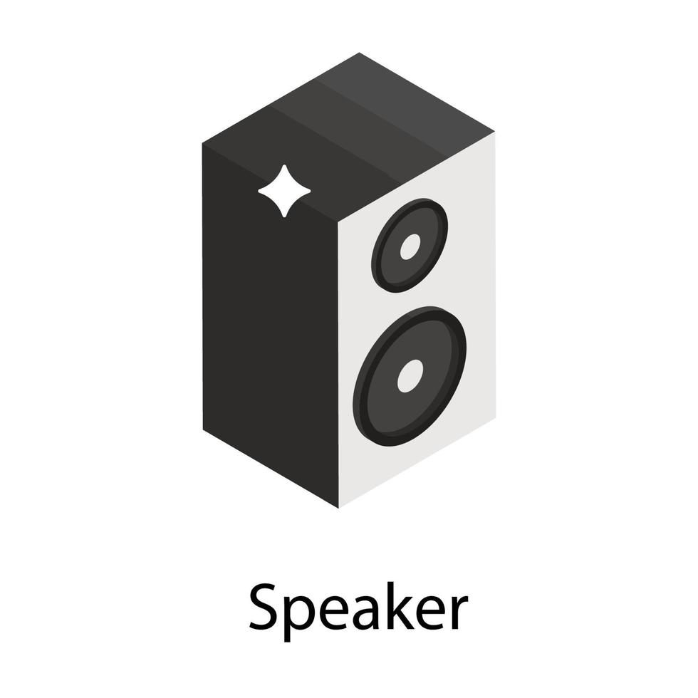 Trendy Speaker Conceopts vector