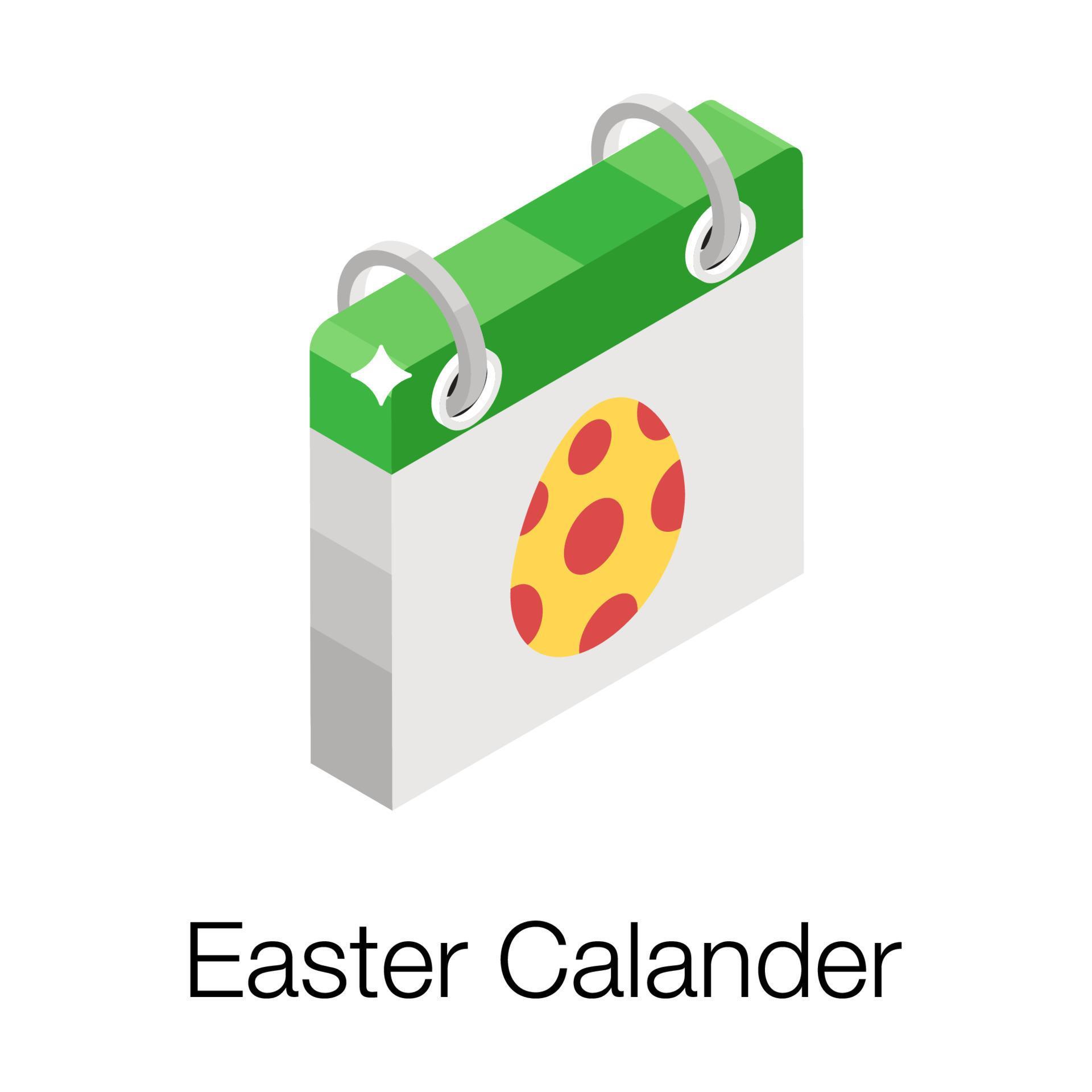 Easter Calendar Concepts 5156315 Vector Art At Vecteezy