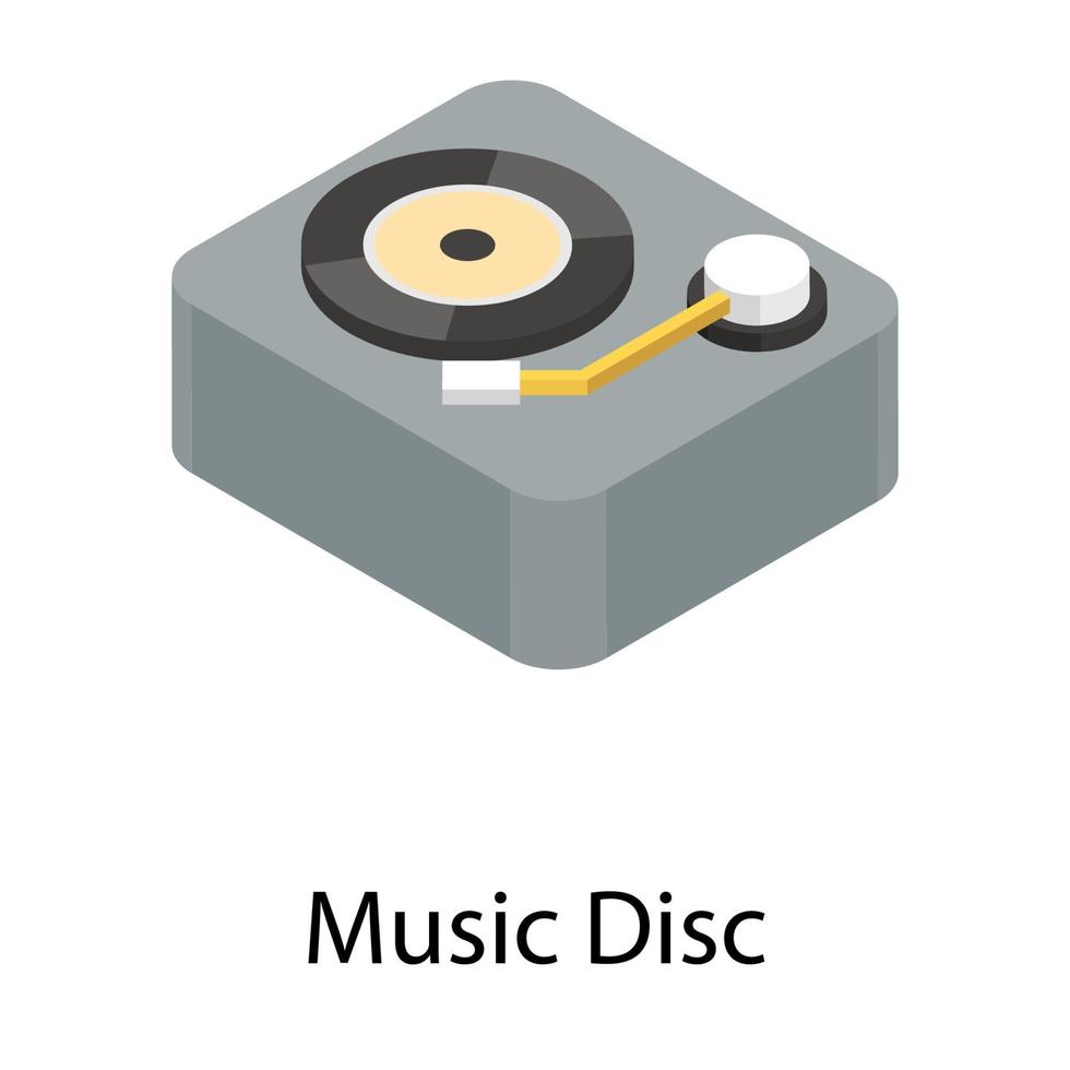 conceptos de discos de musica vector