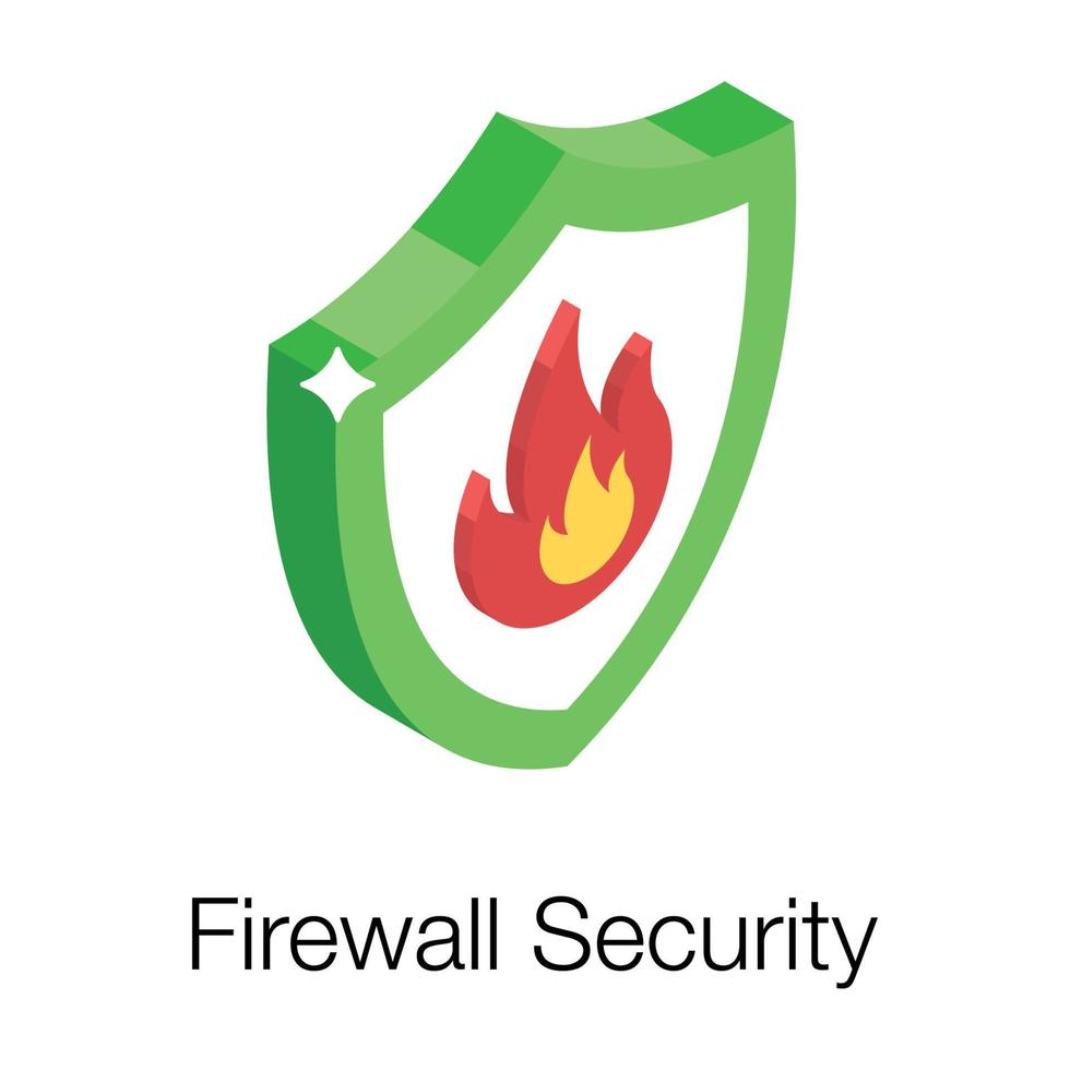 Firewall Security Concepts vector