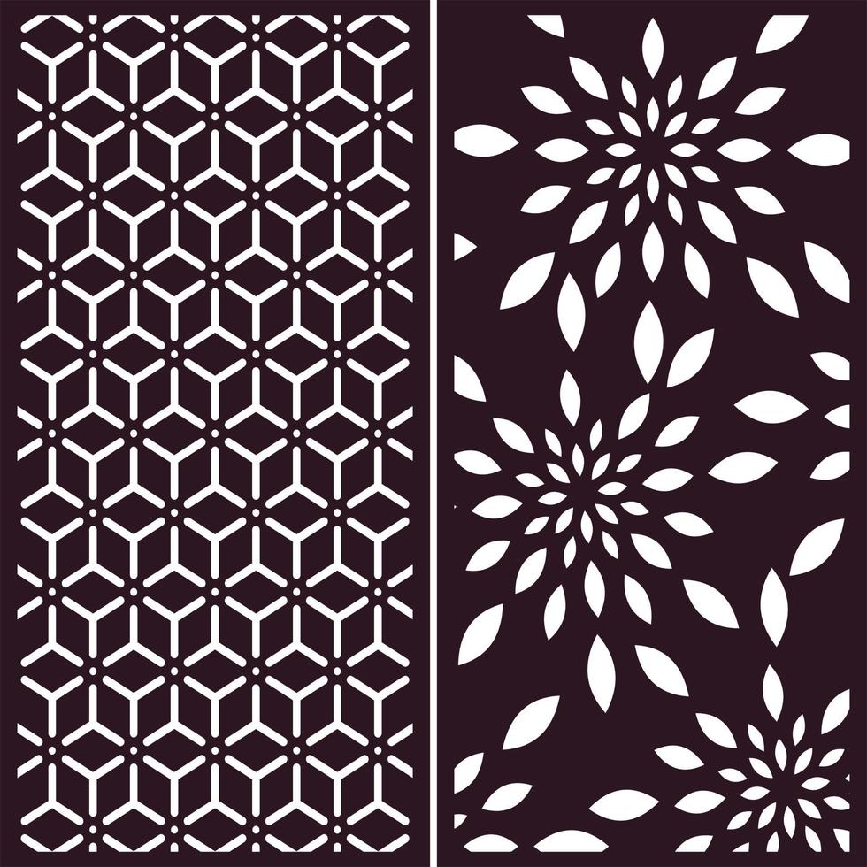square cut engraving ornament Free Vector