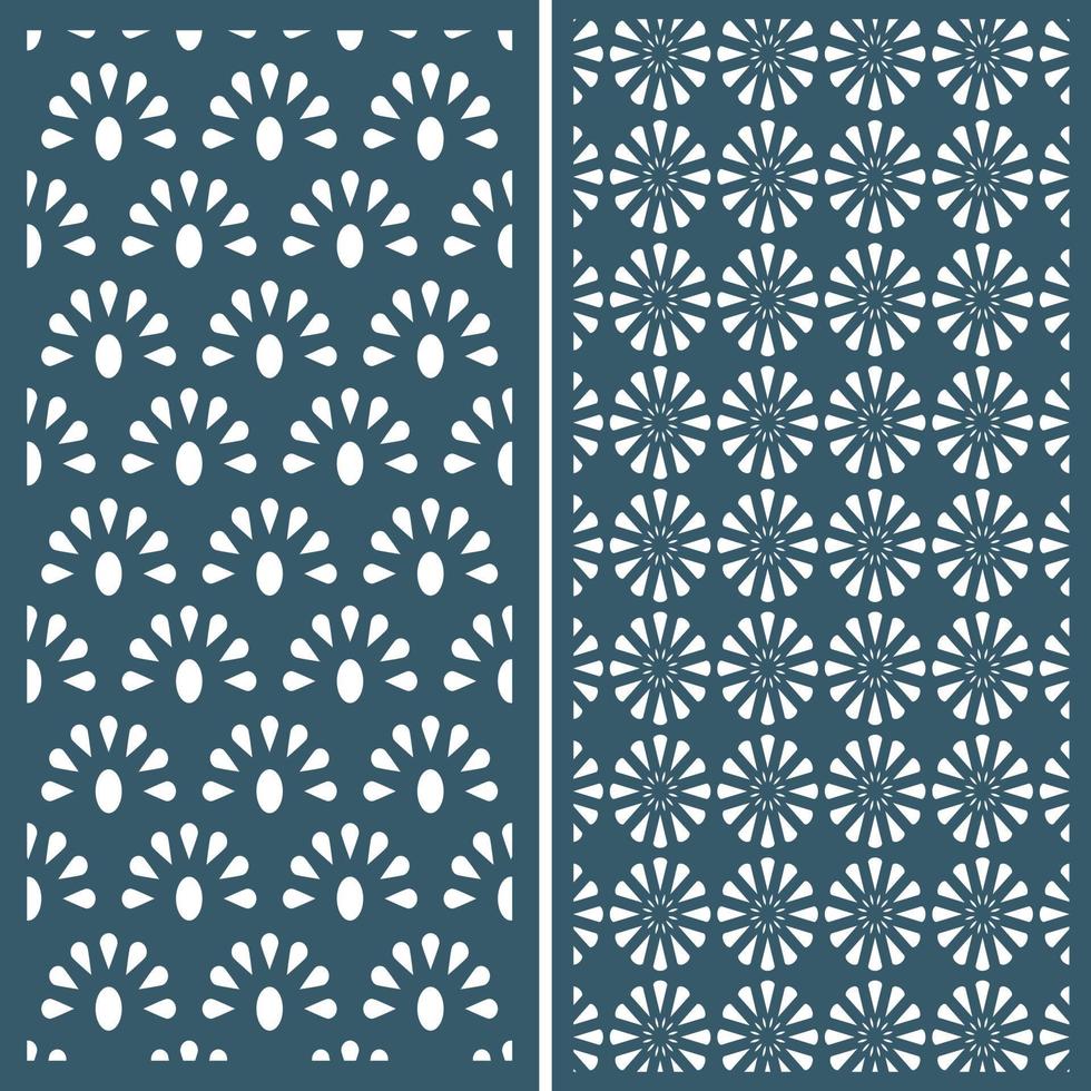 square cut engraving ornament Free Vector