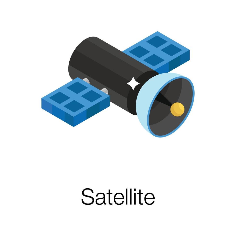 conceptos de satélite de moda vector