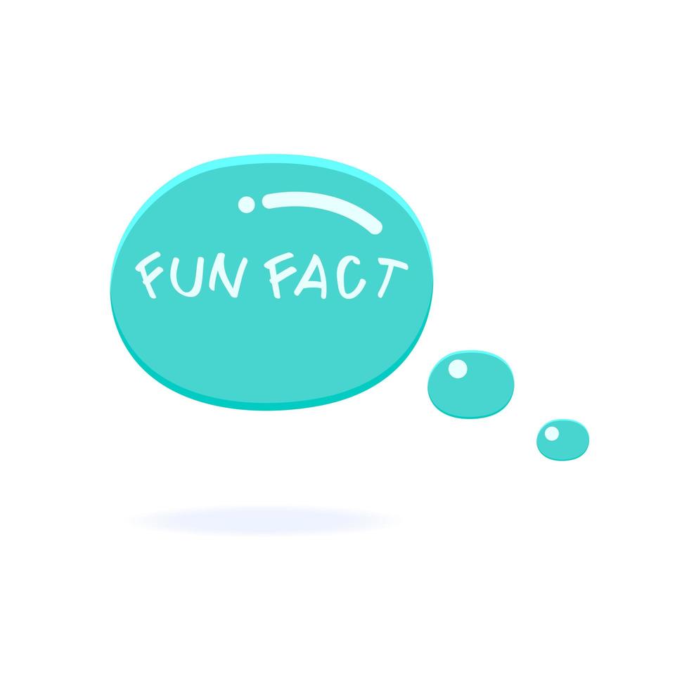 Speech bubble labeled funny facts. Cloud for news. vector