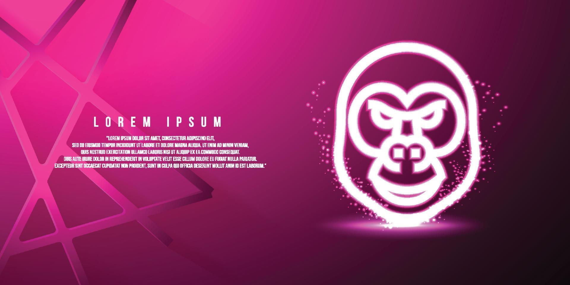 animal digital concept, particle style design. Wireframe lightweight connection structure, Vector illustration