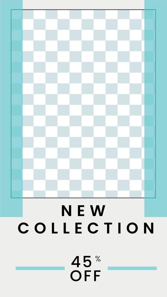 Social media stories template. New collection vector