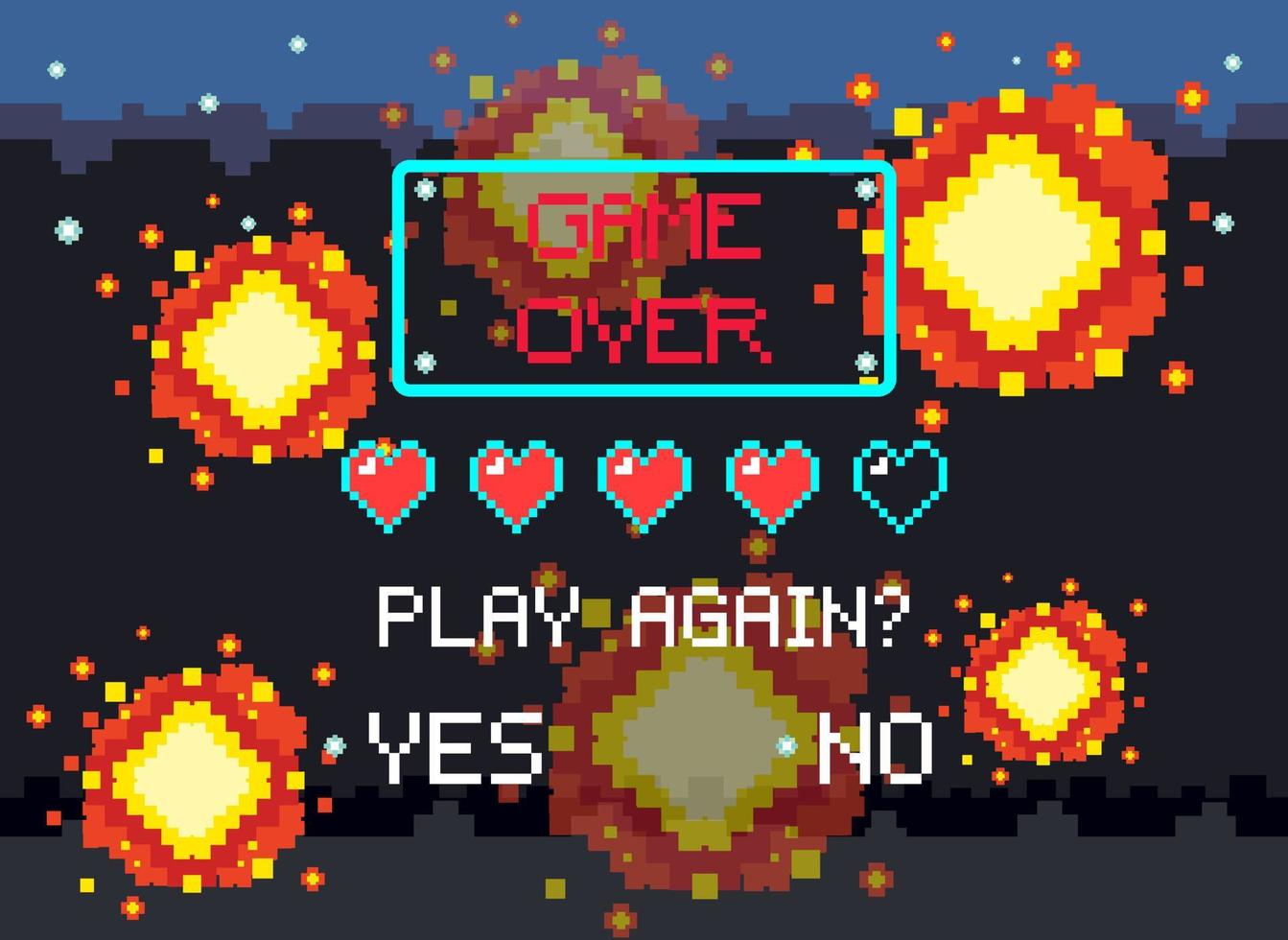Space game user interface template vector