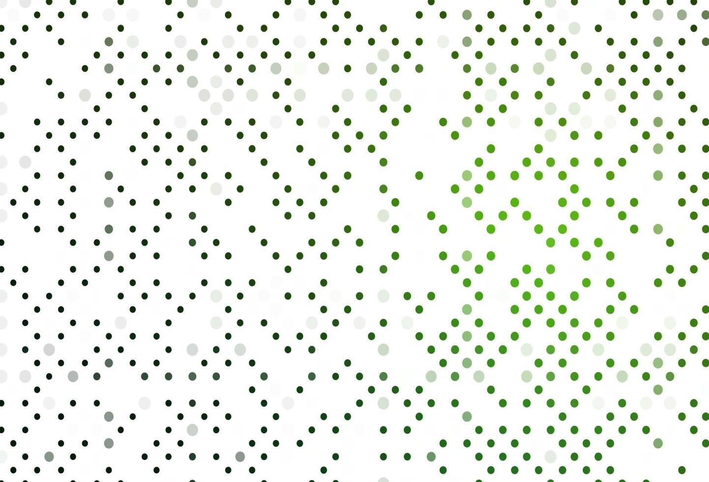 diseño de vector verde claro con formas circulares.