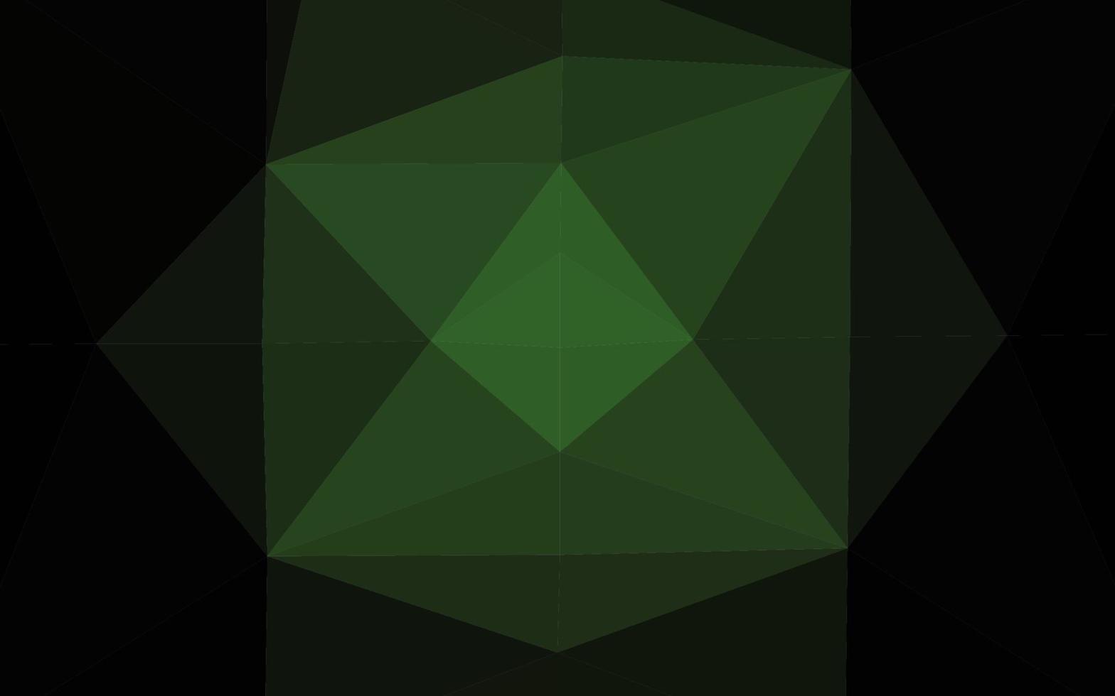 Dark Green vector triangle mosaic template.