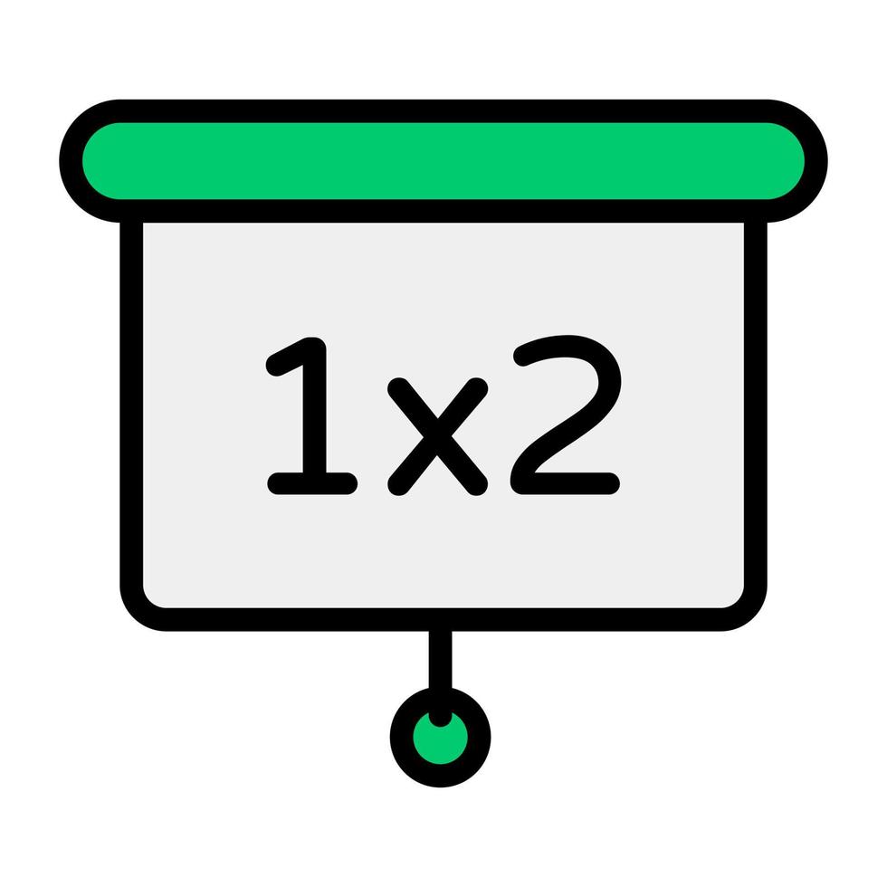 Maths presentation in modern flat style, maths class vector