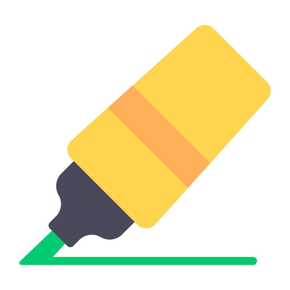 Highlighter vector, trendy icon of study tool vector