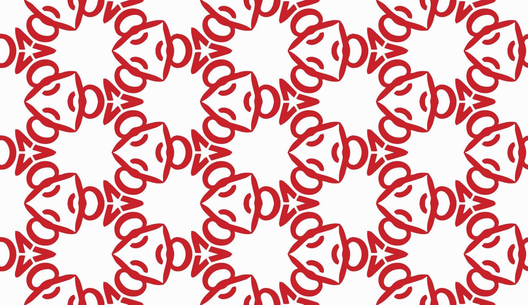 Red and white color seamless pattern texture and template. Multicolored. Colorful ornamental graphic design. vector