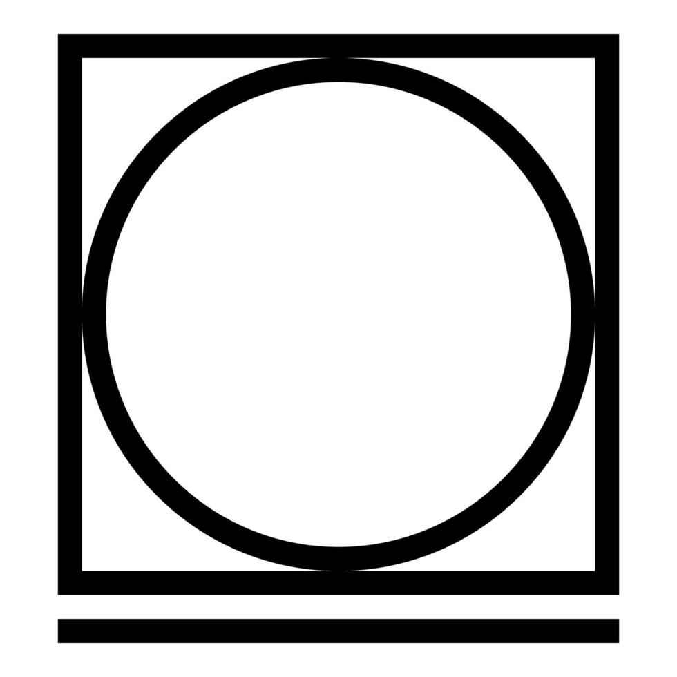 Drum drying in machine easy mode Clothes care symbols Washing concept Laundry sign icon black color vector illustration flat style image