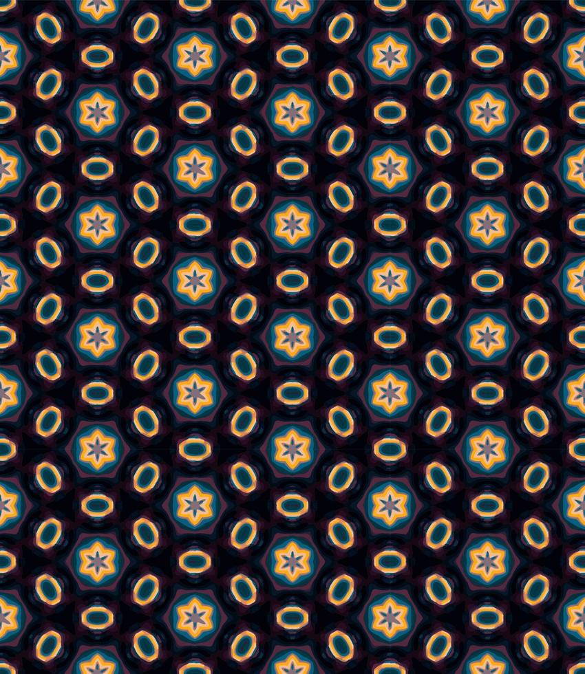 Blue, red and yellow color seamless pattern texture and template. Multicolored. Colorful ornamental graphic design. vector