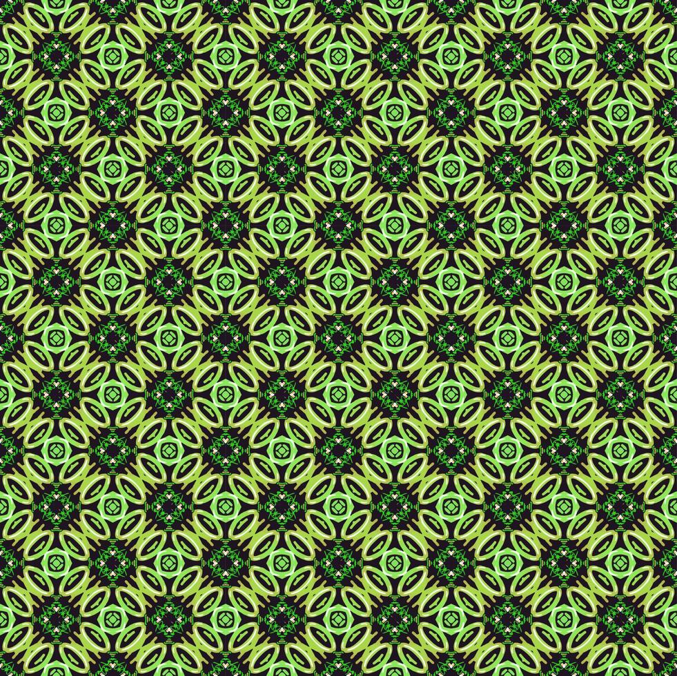 Green and black color seamless pattern texture and template. Multicolored. Colorful ornamental graphic design. vector