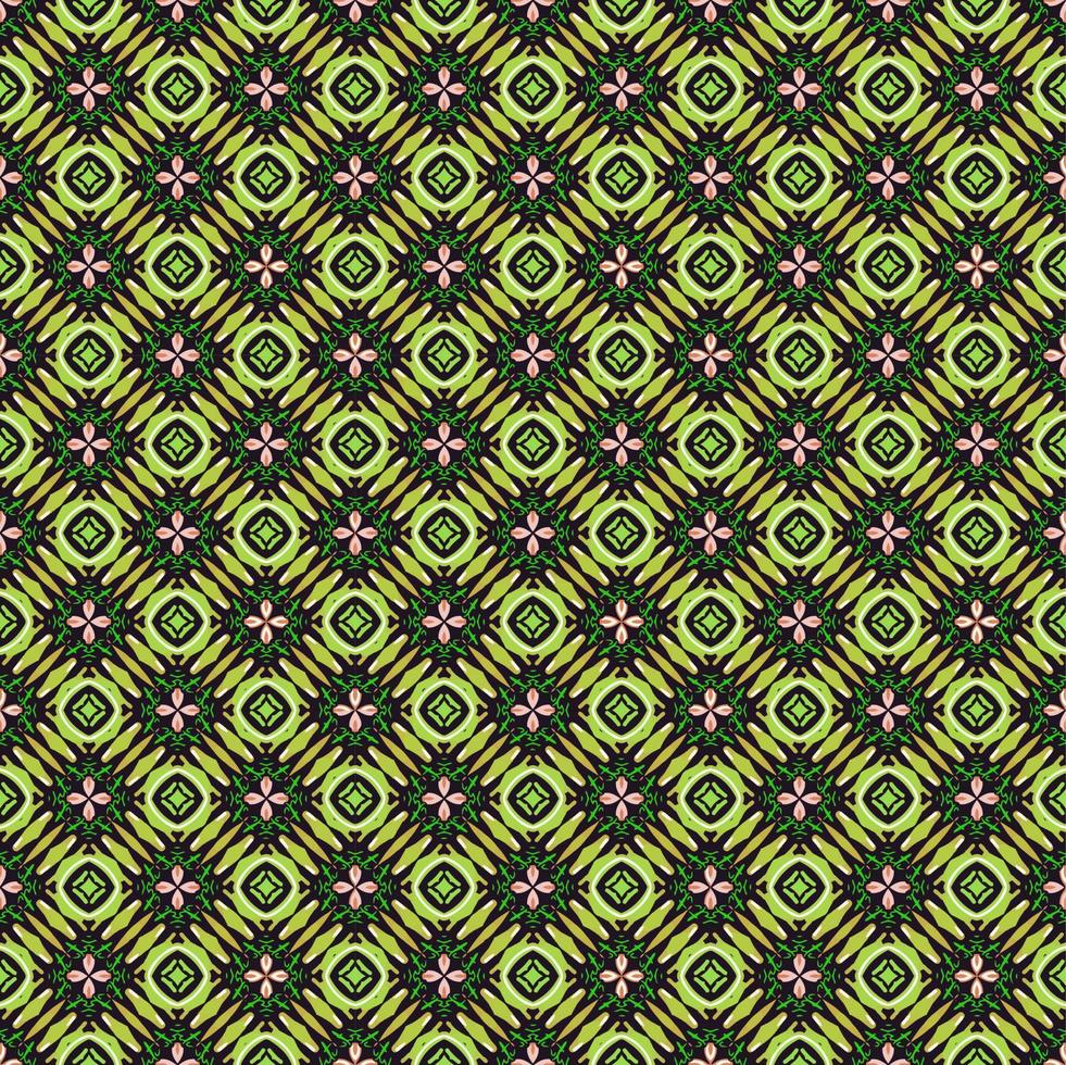 Green and black color seamless pattern texture and template. Multicolored. Colorful ornamental graphic design. vector