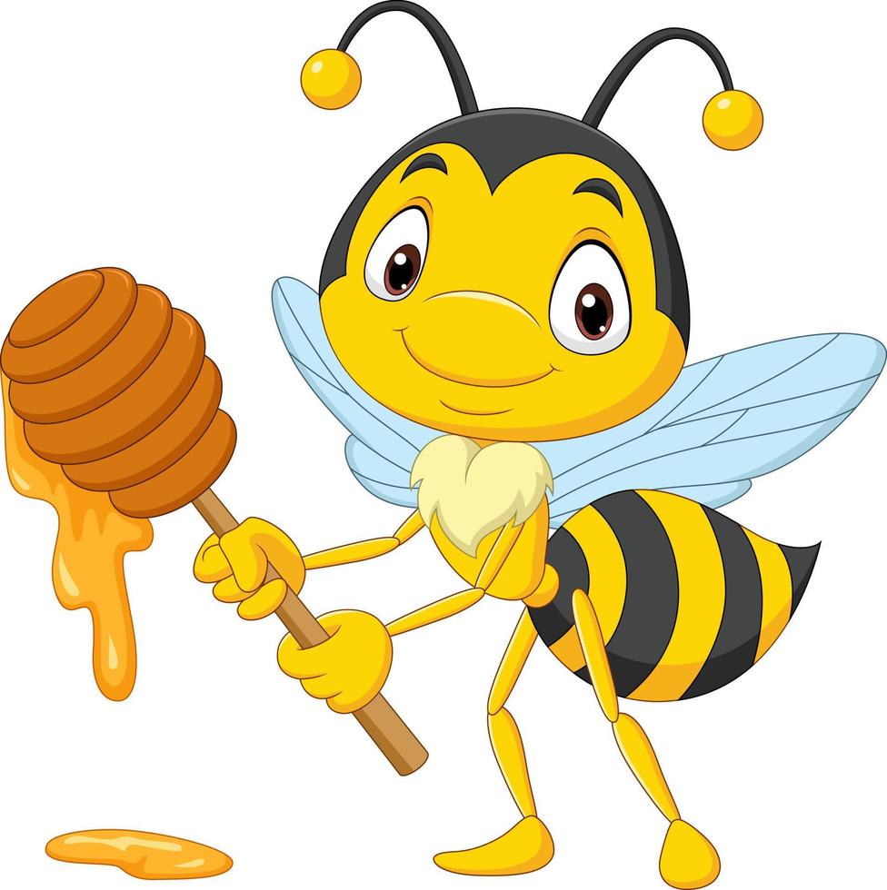 Playful Cartoon Bee Baby Vector - Free Download