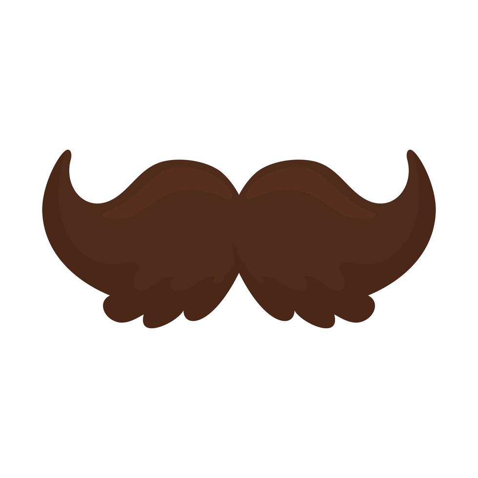 moustache icon on white background vector