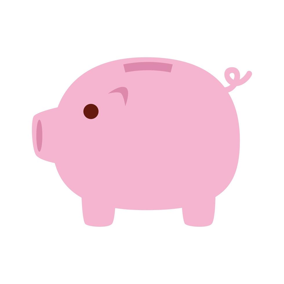 piggy bank, icon saving or accumulation of money vector