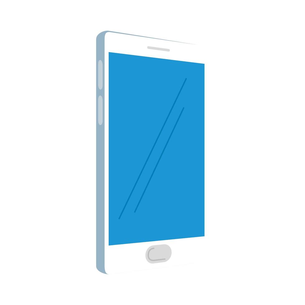 mobile phone, smartphone device on white background vector