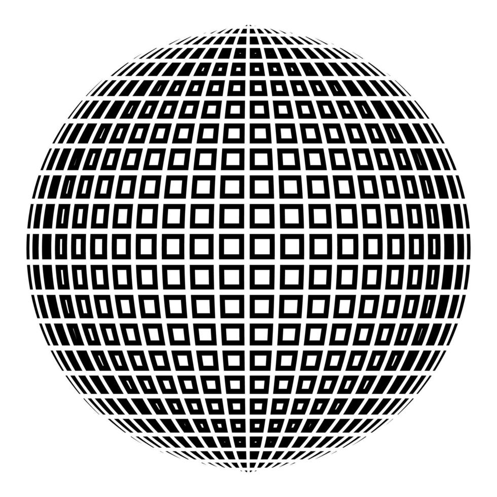 Disco ball Disco party concept Ball world concept vector