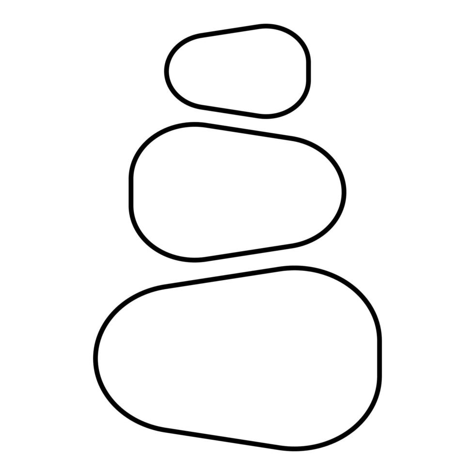 Stacked stones Stack stones Zen stone tower Spa vector
