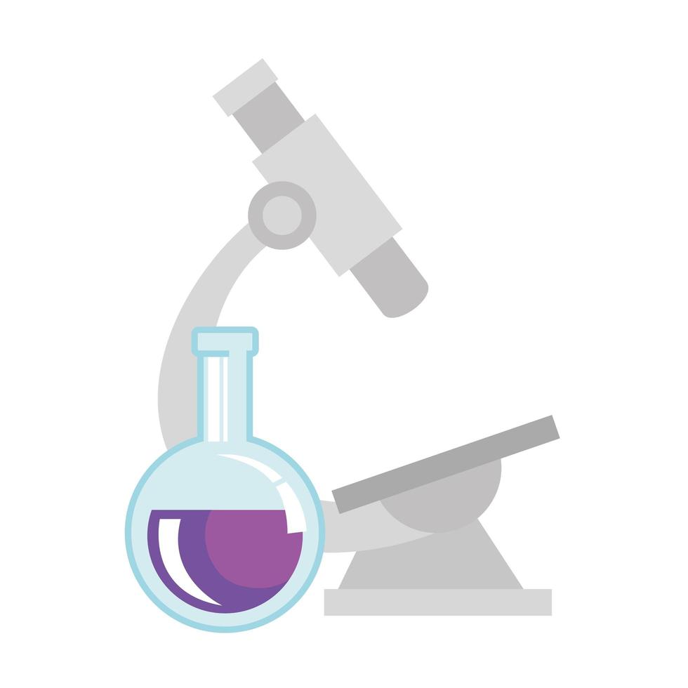 microscope laboratory with tube test vector