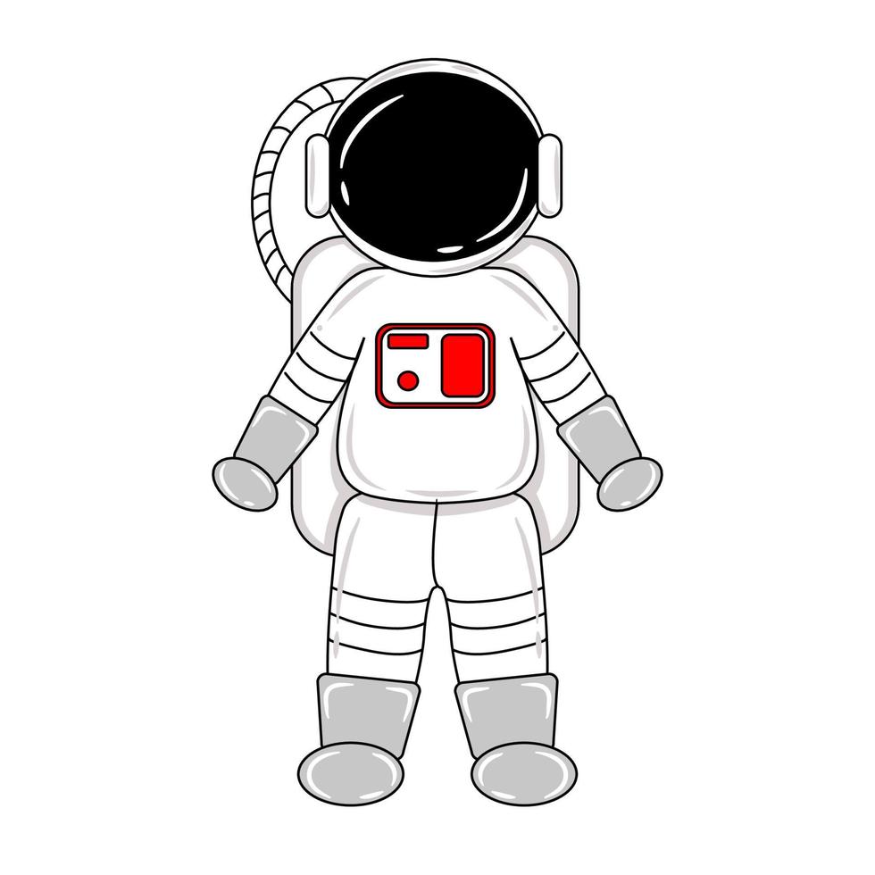 vector para lindo personaje de astronauta