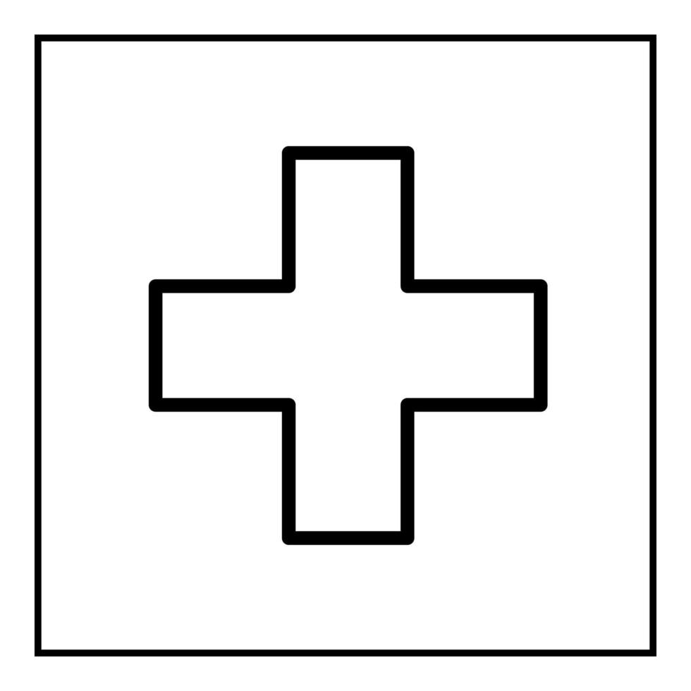 Flag of Switzerland icon black color vector