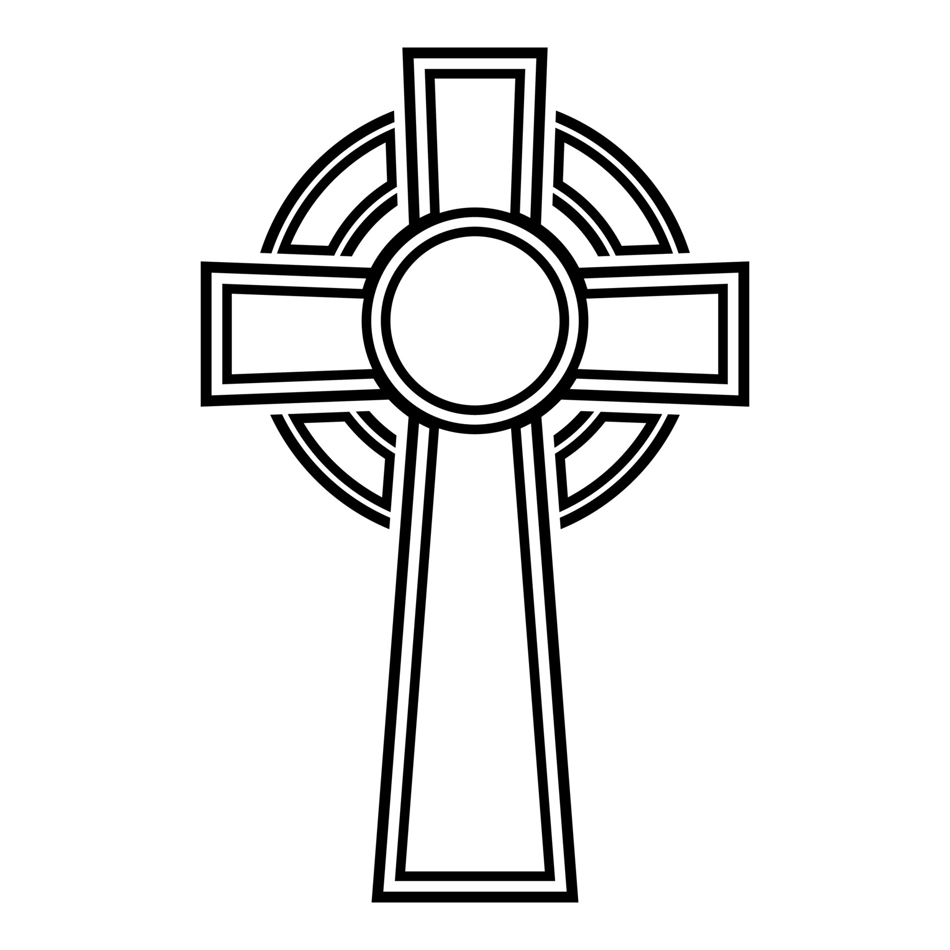Celtic cross icon black color vector illustration 5159411 Vector Art at  Vecteezy