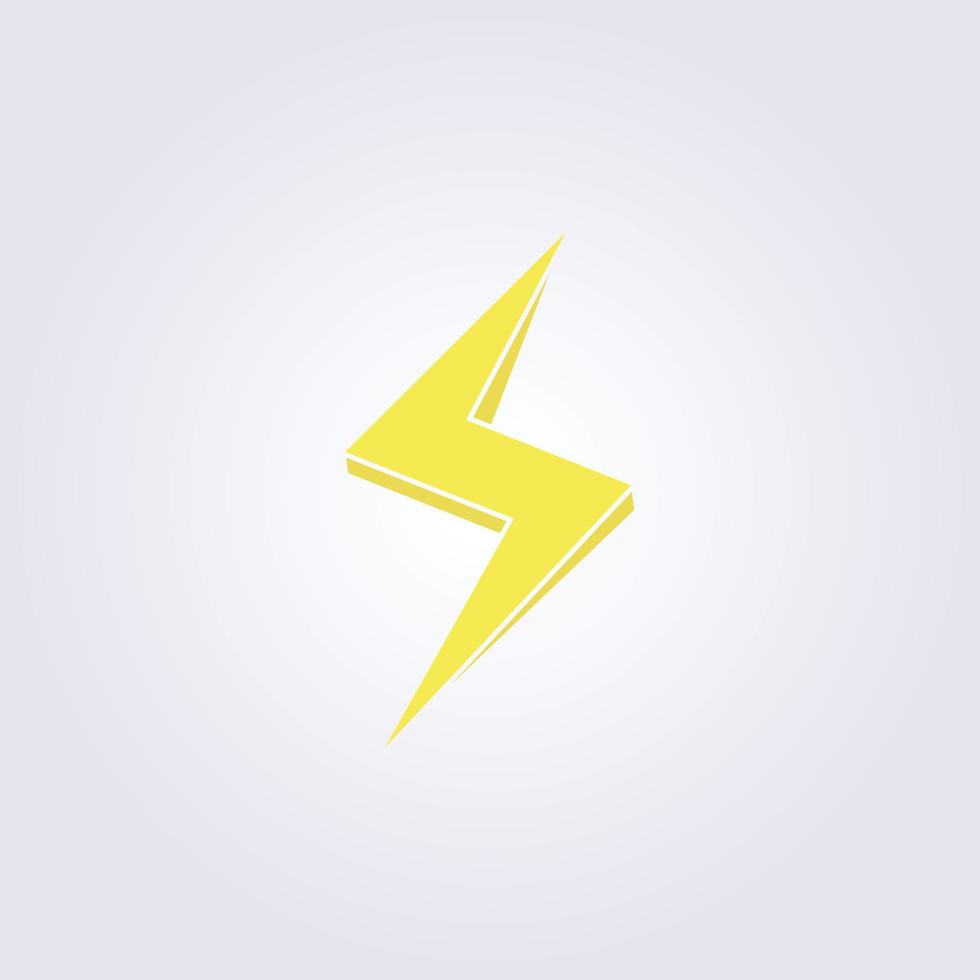 lightning, thunder, electric, danger icon template vector illustration design, symbol, logo graphic design