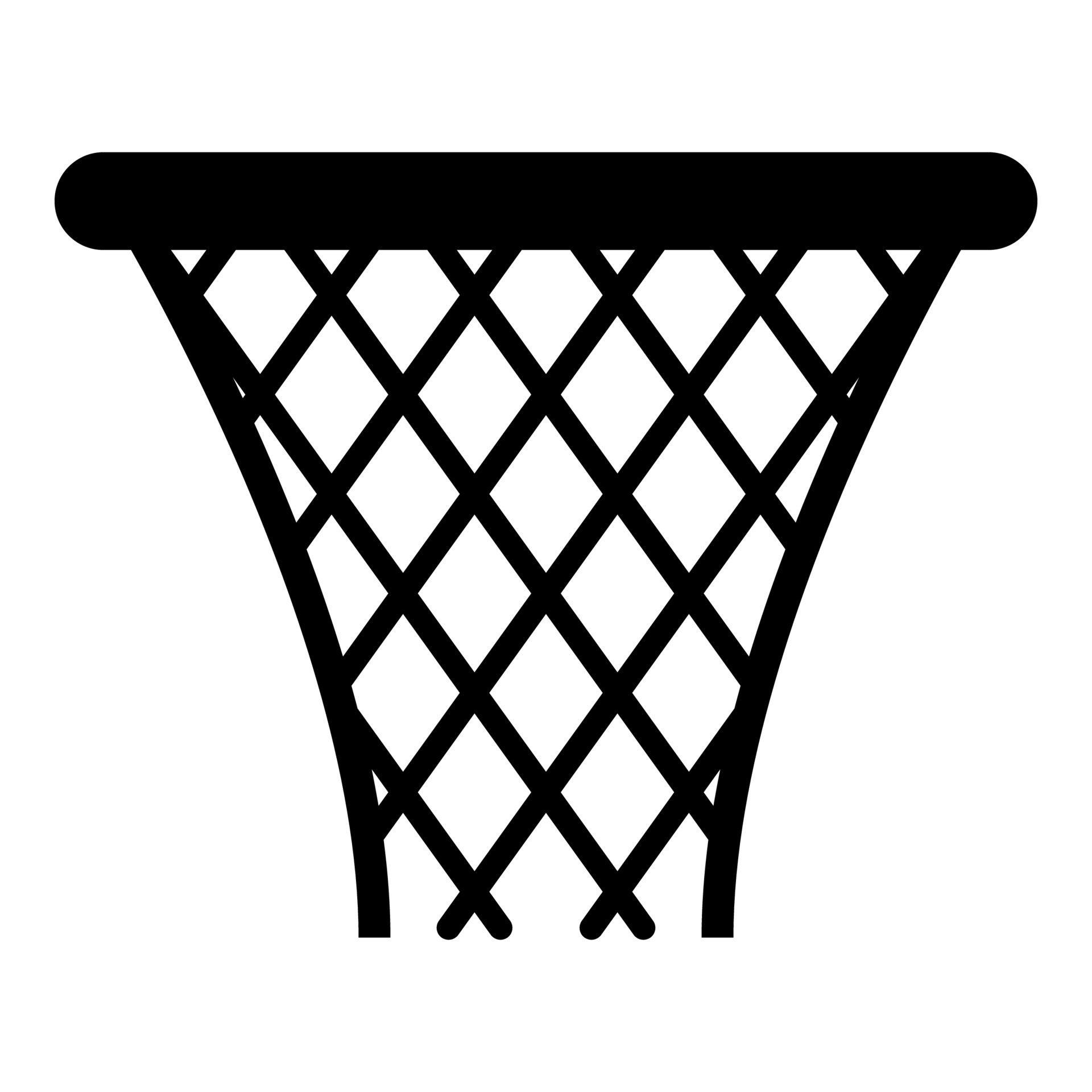 cesta de baloncesto streetball net cesta icono 5160132 Vector en Vecteezy