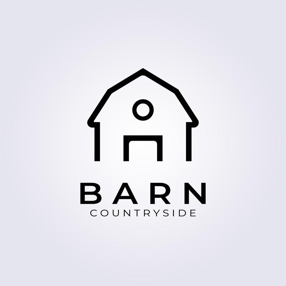 Barn logo vector illustration design