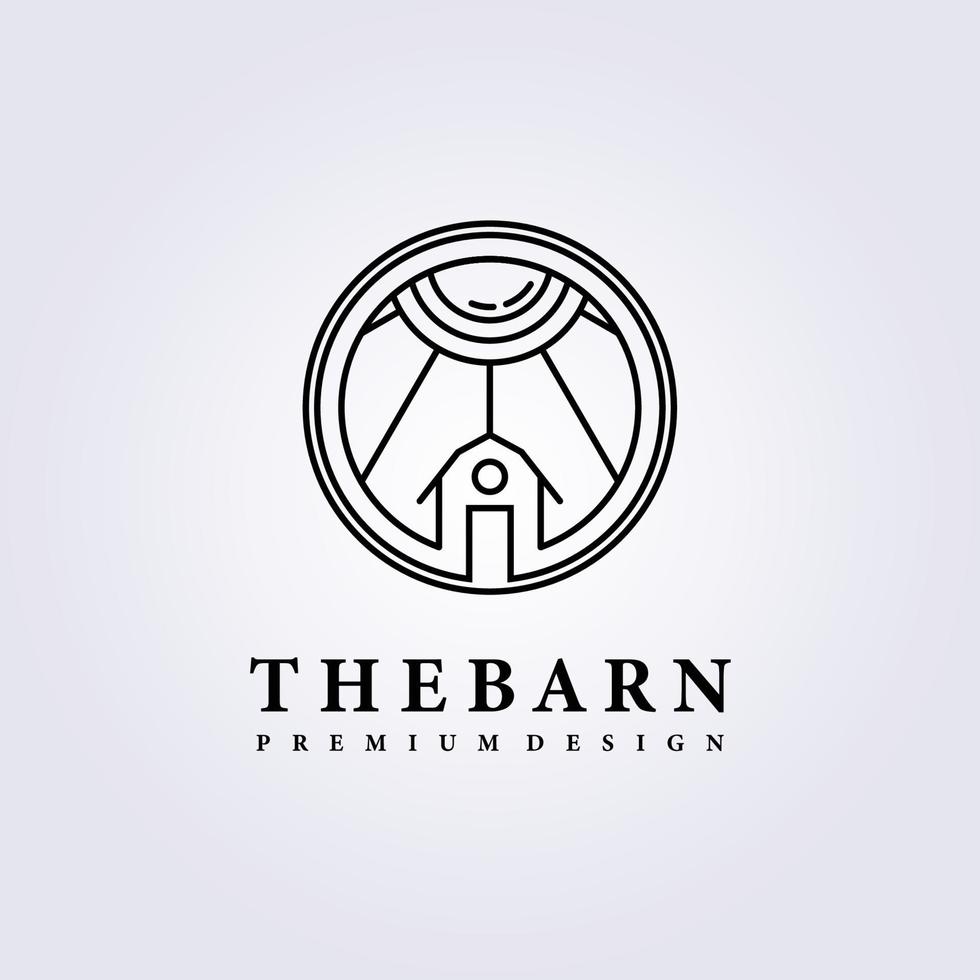 simple barn rustic modern logo vector illustration icon badge emblem symbol label background template sign design simple minimalist building logo