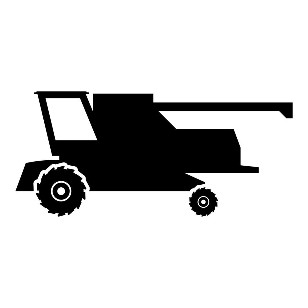 Farm harvester for work on field Combine icon vector