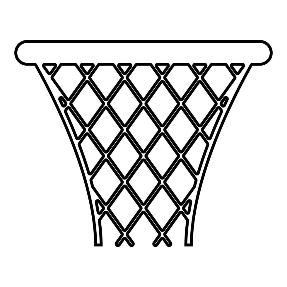 Basketball basket Streetball net basket icon vector