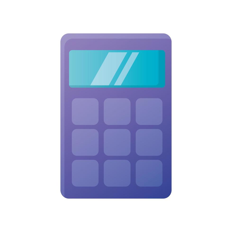 Isolated calculator tool vector design