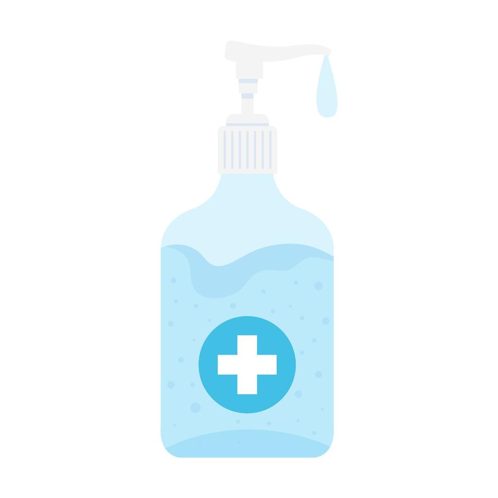 Hands sanitizer bottle vector design