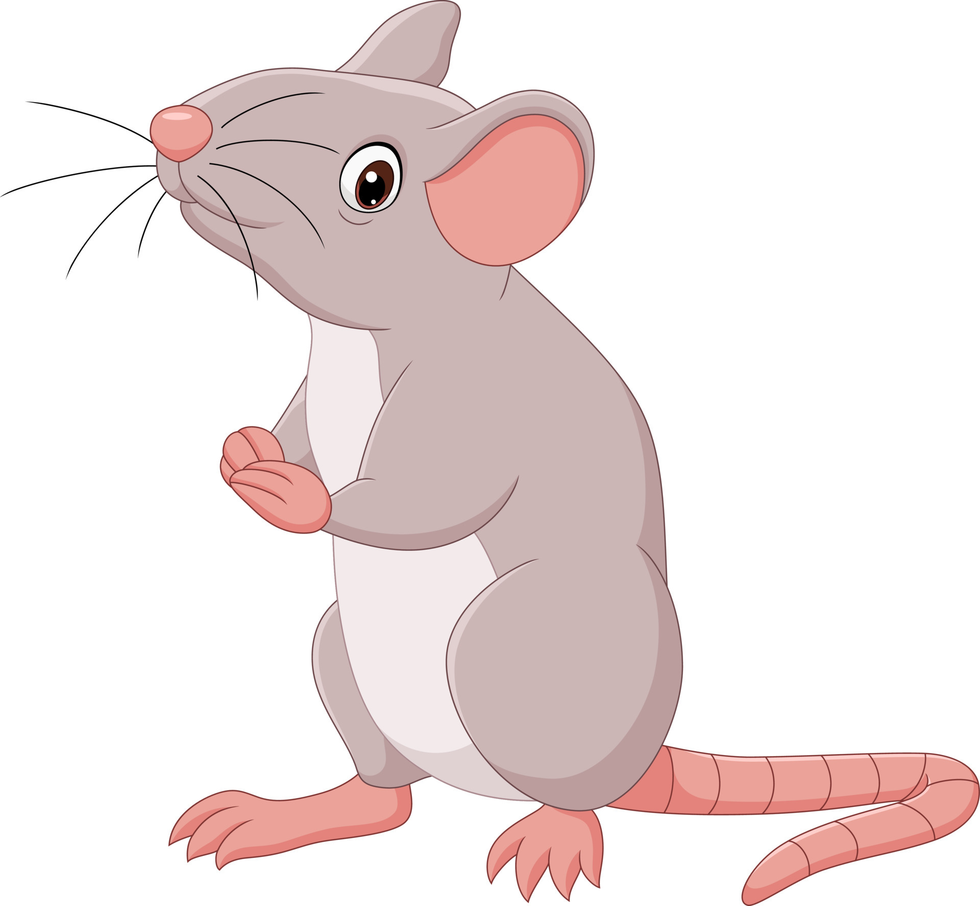 Cartoon happy mouse on white background 5161105 Vector Art at Vecteezy Cartoon happy mouse on white background 5161105 Vector Art at Vecteezy