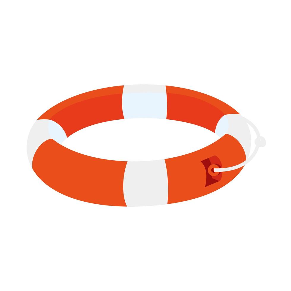 Isolated striped lifebuoy icon vector design