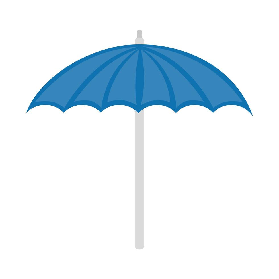 Isolated striped umbrella vector design