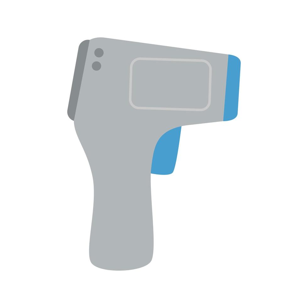 digital non contact infrared thermometer, medical thermometer measuring body temperature, prevention of coronavirus disease 2019 ncov vector