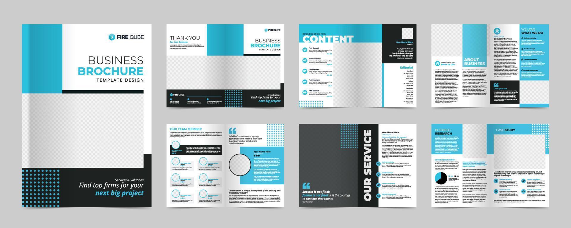 Creative Corporate Business Magazine, Proposal, Profile Brochure Template Design vector