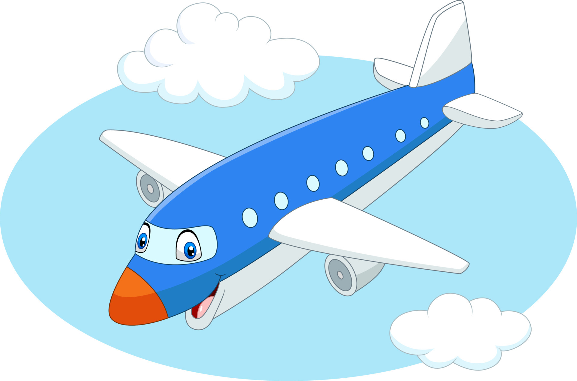 airplane animated clip art