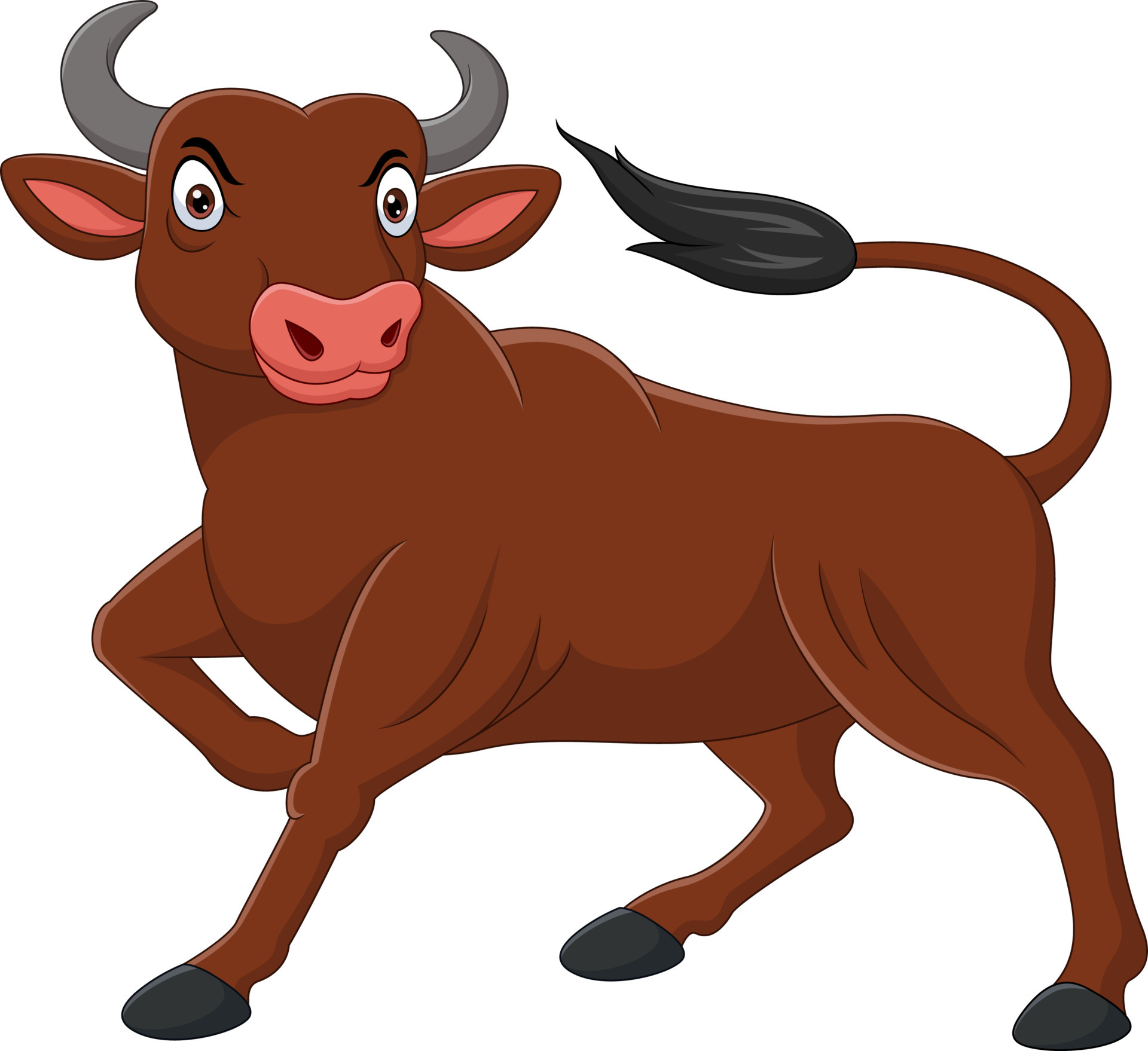 Cartoon angry bull in the grass 5161916 Vector Art at Vecteezy Cartoon angry bull in the grass 5161916 Vector Art at Vecteezy