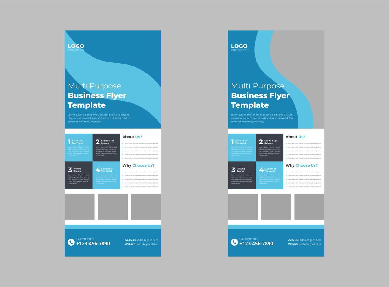 Multipurpose Roll up Banner Template Design. Multipurpose Banner