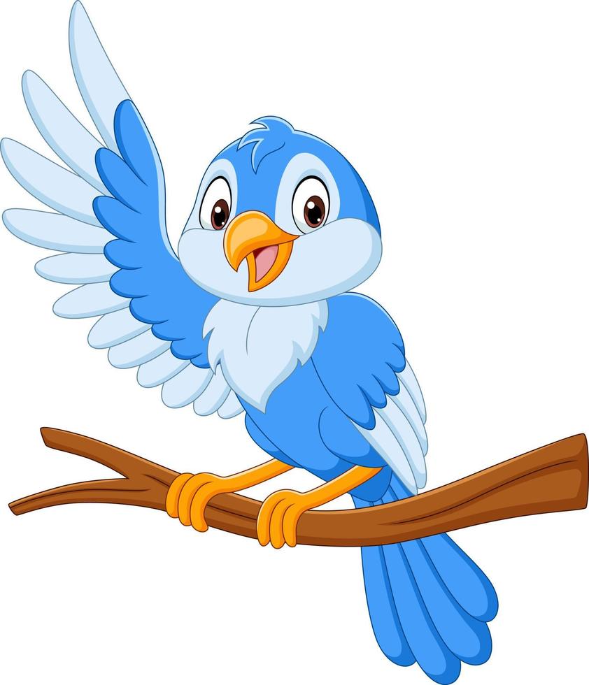 pájaro azul de dibujos animados ondeando en la rama de un árbol 5162118 Vector en Vecteezy pájaro azul de dibujos animados ondeando en la rama de un árbol 5162118 Vector en Vecteezy